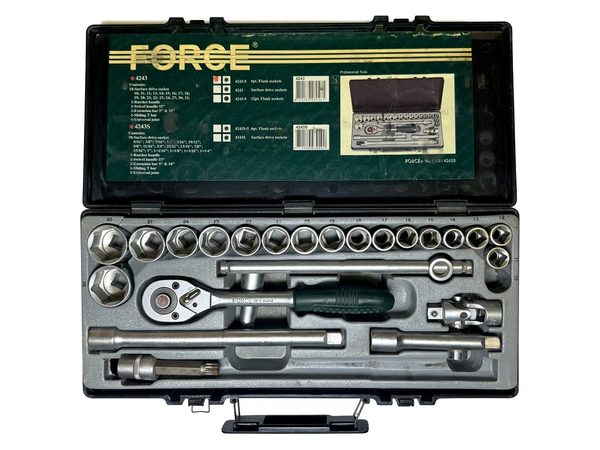 Набор головок Force 4243, 1/2", 10–32 мм